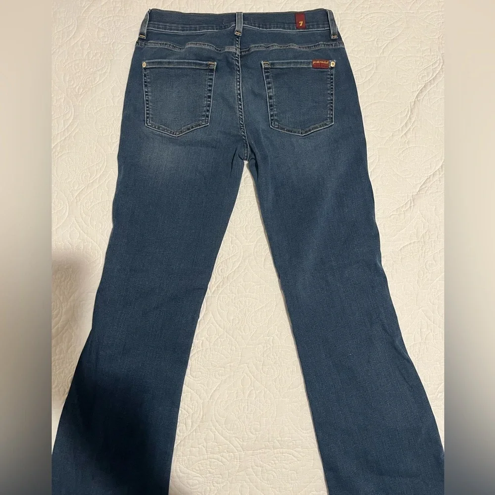 7 For All Mankind Dark Blue Flare Jeans